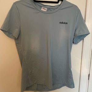 Blue adidas athletic shirt